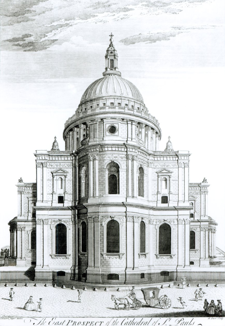 Die Ostansicht der St. Paul