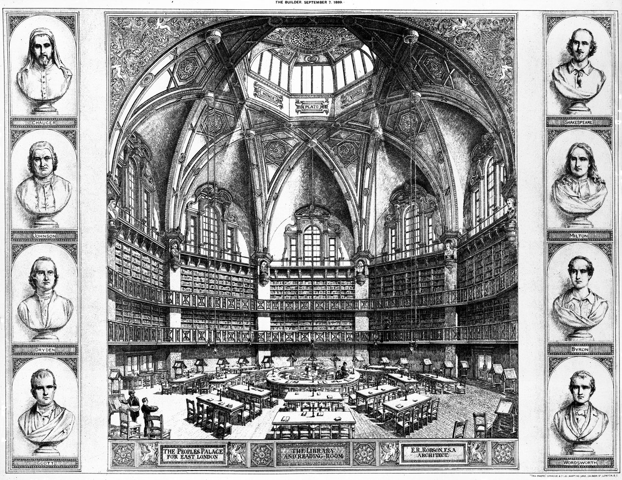 Die Bibliothek und der Lesesaal im People