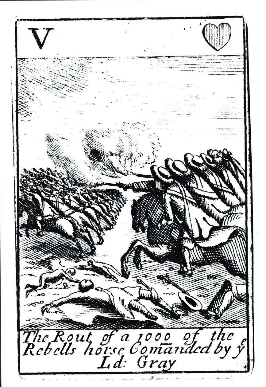 Die Niederlage von 1000 Rebellen in der Schlacht von Sedgemoor, 6. Juli 1685 von English School
