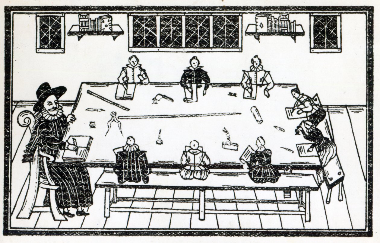 Die zweite Tafel der guten Erziehung, eine Illustration aus 