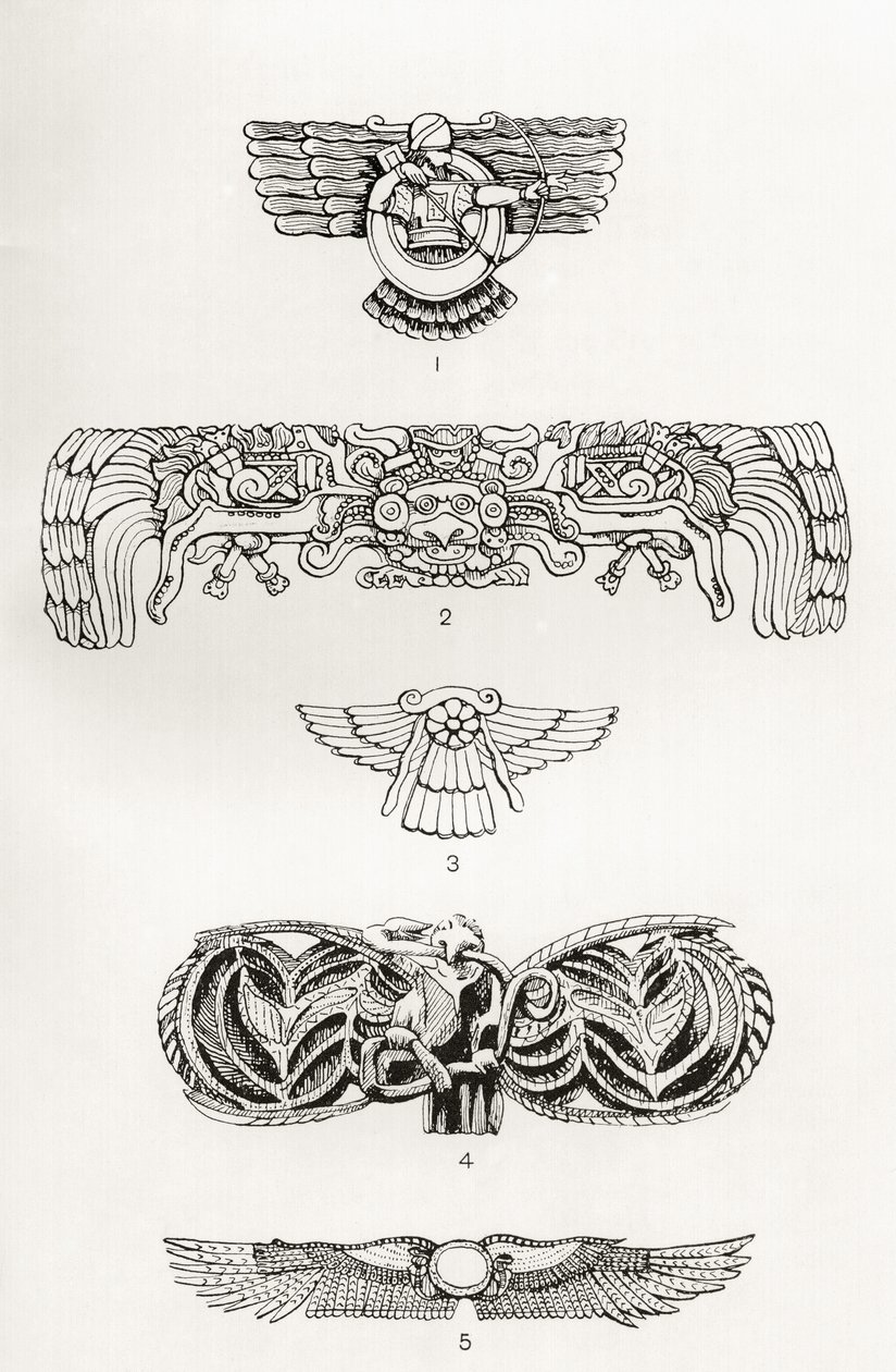 Die geflügelte Scheibe, Illustration aus 