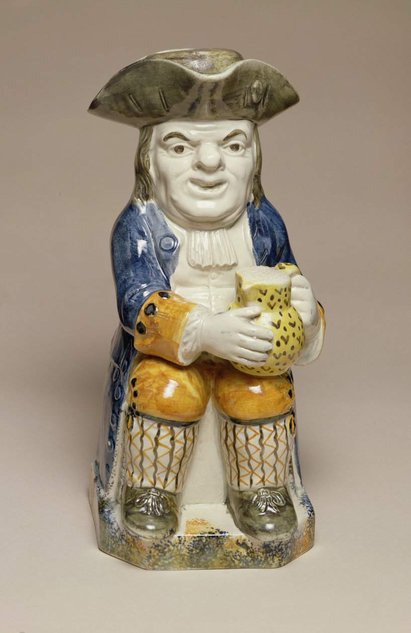 Toby-Krug, hergestellt in Staffordshire, ca. 1790-1810 von English School