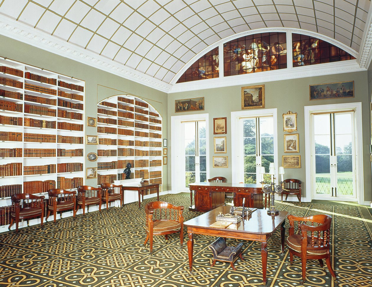 Ansicht der Bibliothek, 1793 von English School
