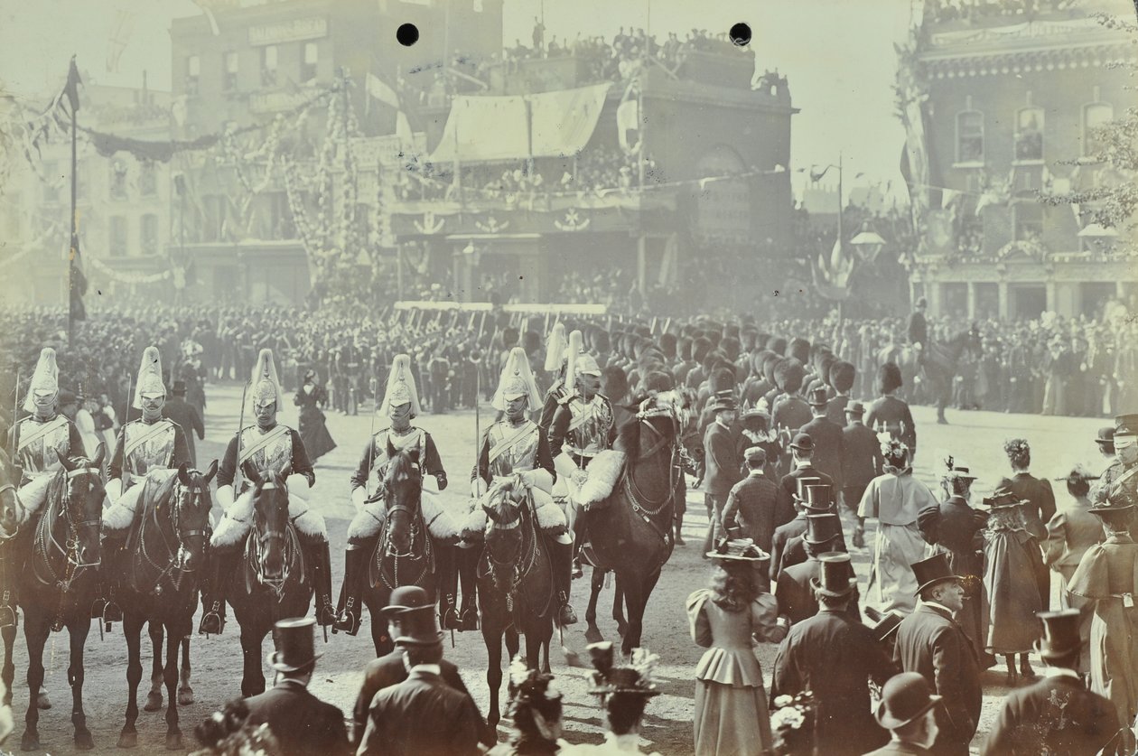 Blackwall Tunnel: Zeremonie zur Eröffnung des Tunnels durch den Prinzen von Wales, später König Edward VII., und Prinzessin Alexandra, 1897 von English Photographer