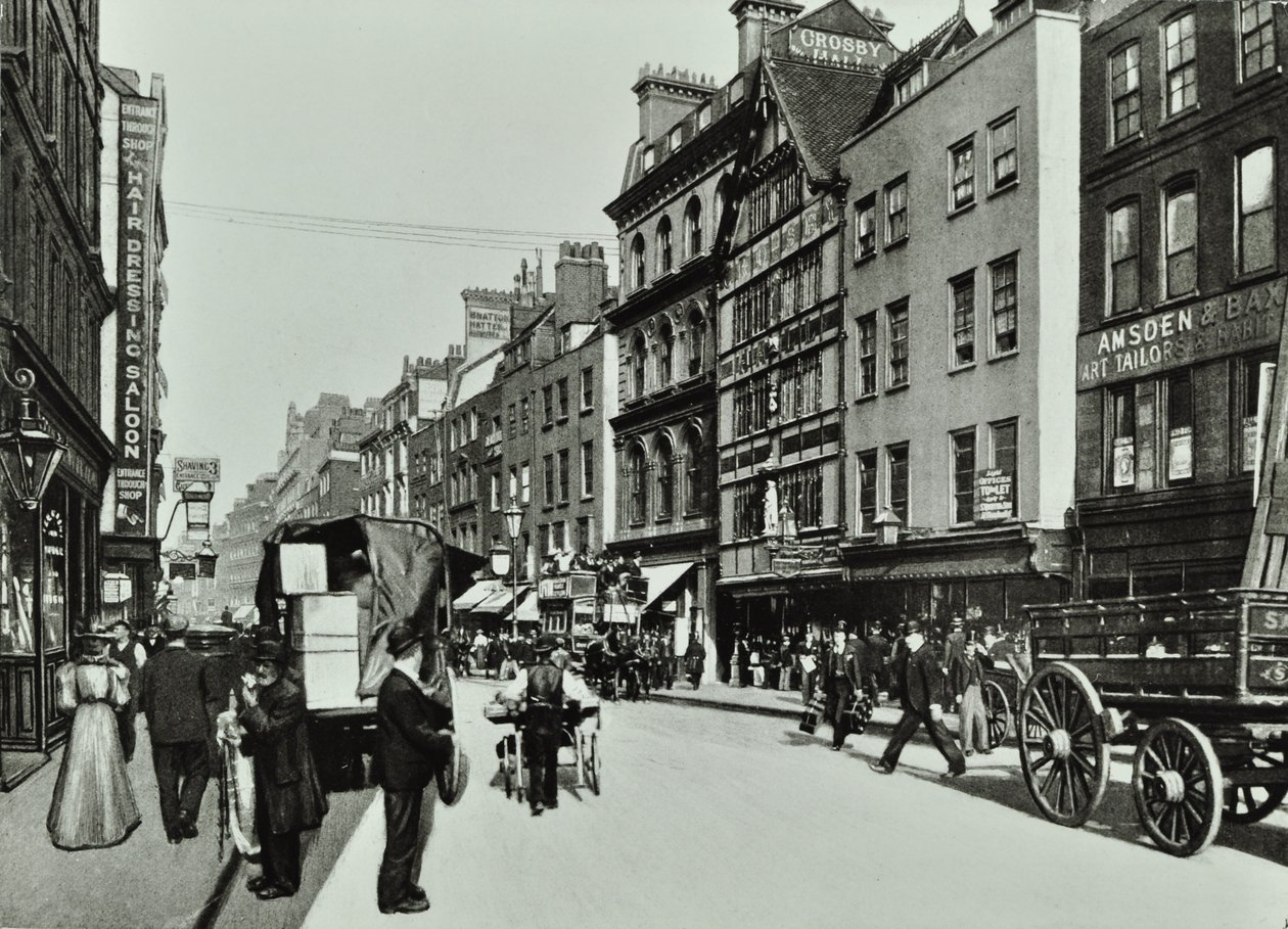 Crosby Hall, Bishopsgate: Ostseite, London, 1890 von English Photographer