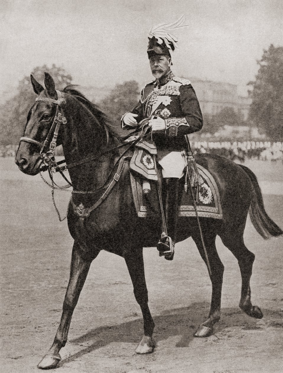 George V., aus Die Geschichte von fünfundzwanzig Jahren, veröffentlicht 1935 von English Photographer