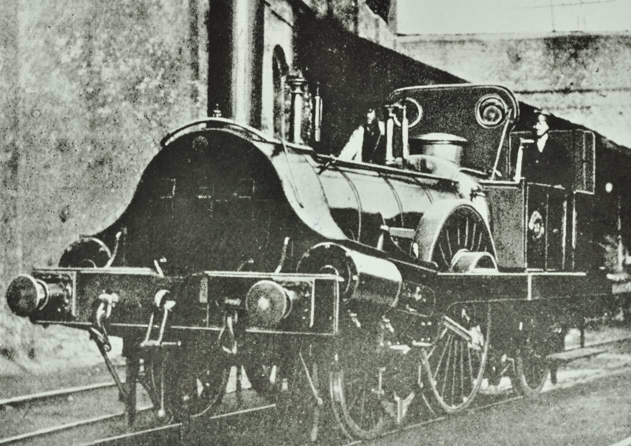 Great Eastern Railway (London & Blackwall Abschnitt) Einzelfahrer-Tanklokomotive, 1860 von English Photographer