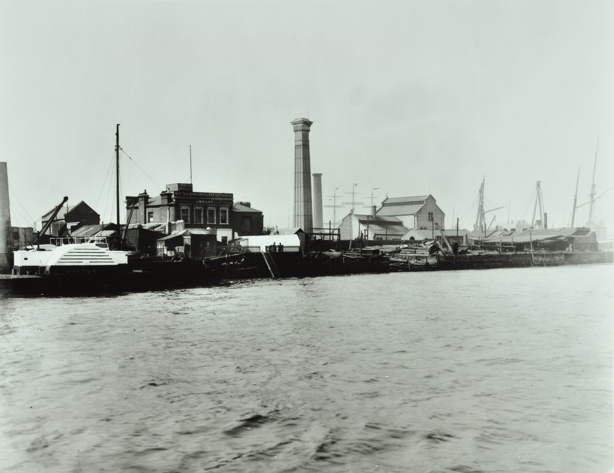 Isle of Dogs Pumpstation: Außenansicht, 1895 von English Photographer