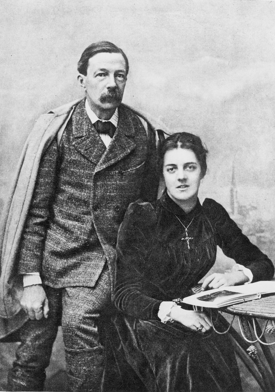 John Addington Symonds (1840-93) und seine Tochter, 1891 von English Photographer
