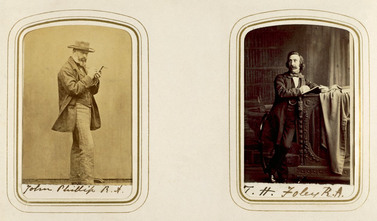 Porträts von John Phillip und John Henry Foley von English Photographer