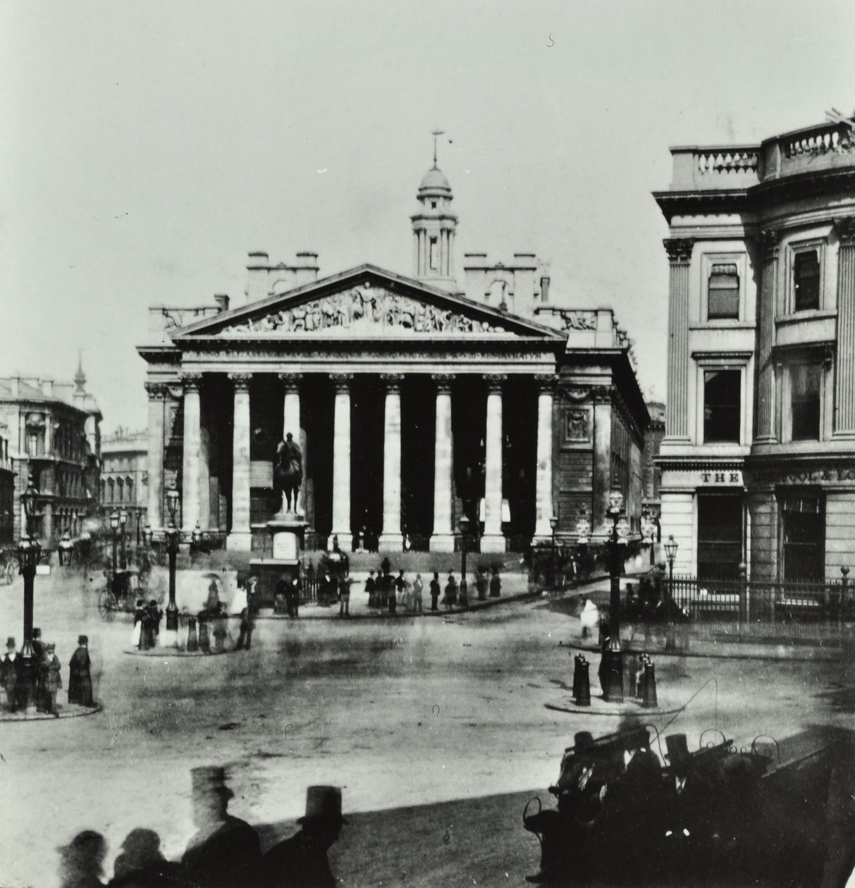 Royal Exchange, Threadneedle Street, City of London, 1880 von English Photographer