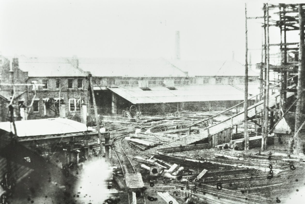 Samudas Schiffswerft, London, 1863 von English Photographer