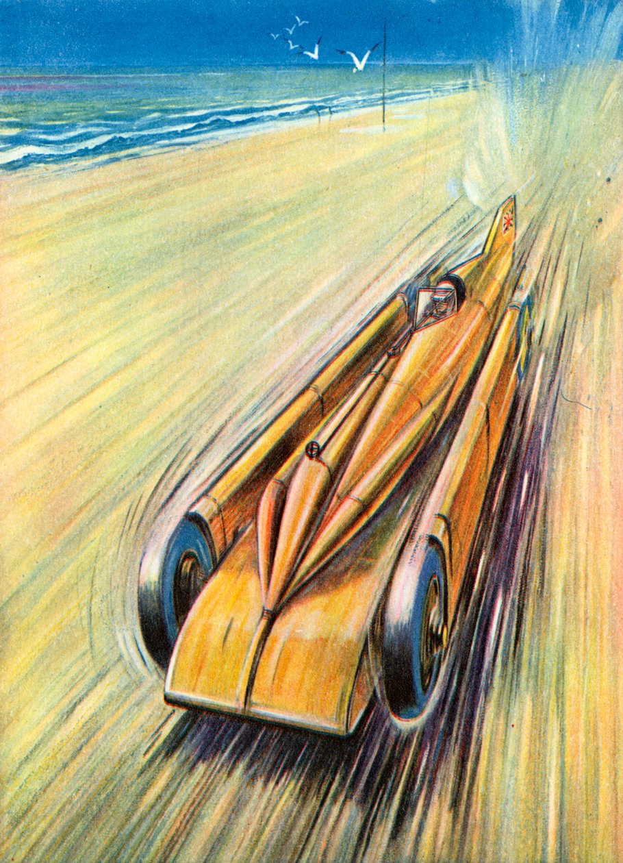 Ein Rennwagen "All Out" von English School