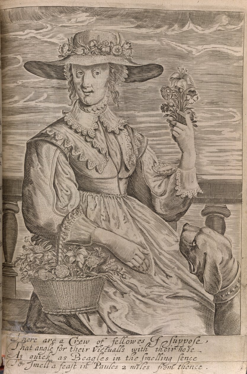 Eine Frau mit Blumen, Illustration aus 