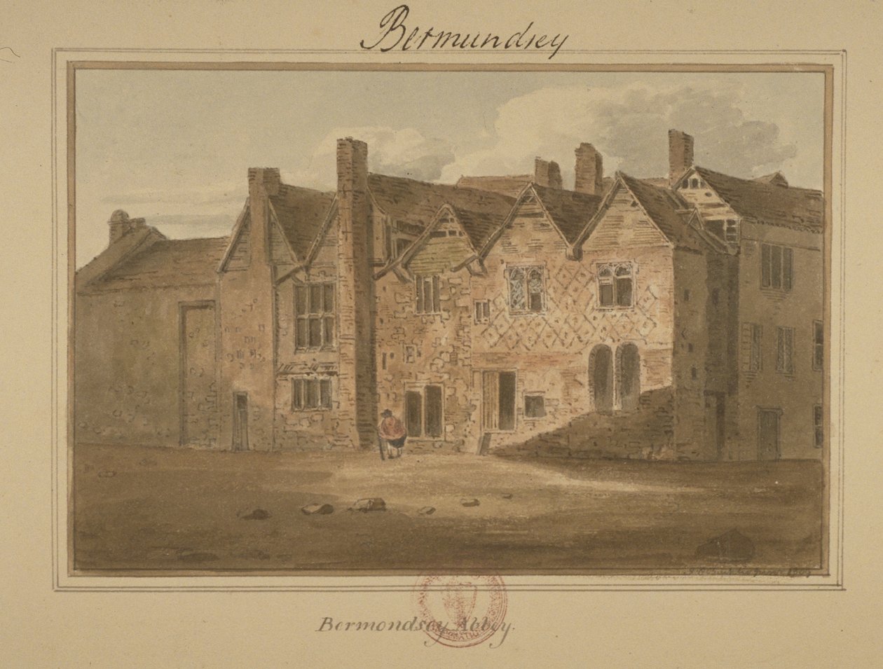 Abtei von St. Saviour, Bermondsey, 1809 von English School
