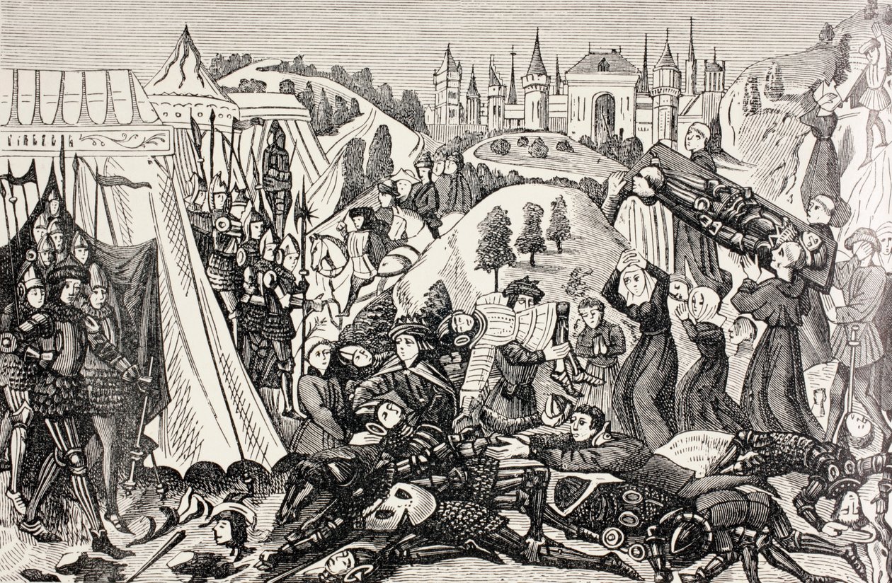 Nach der Schlacht von Hastings, ca. 1880 von English School