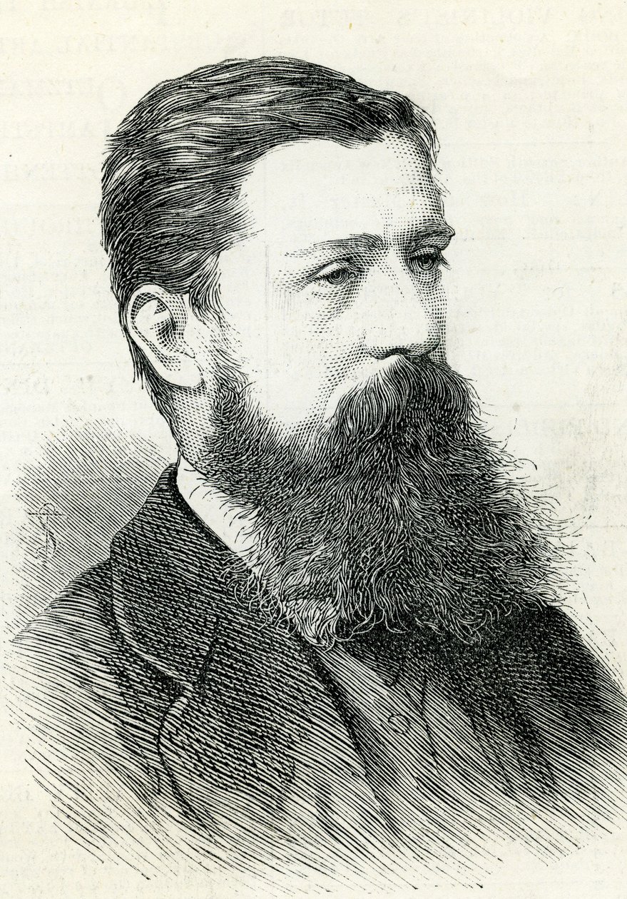 Alfred Pizzey Newton (1830-83) aus den Illustrated London News, 1883 von English School