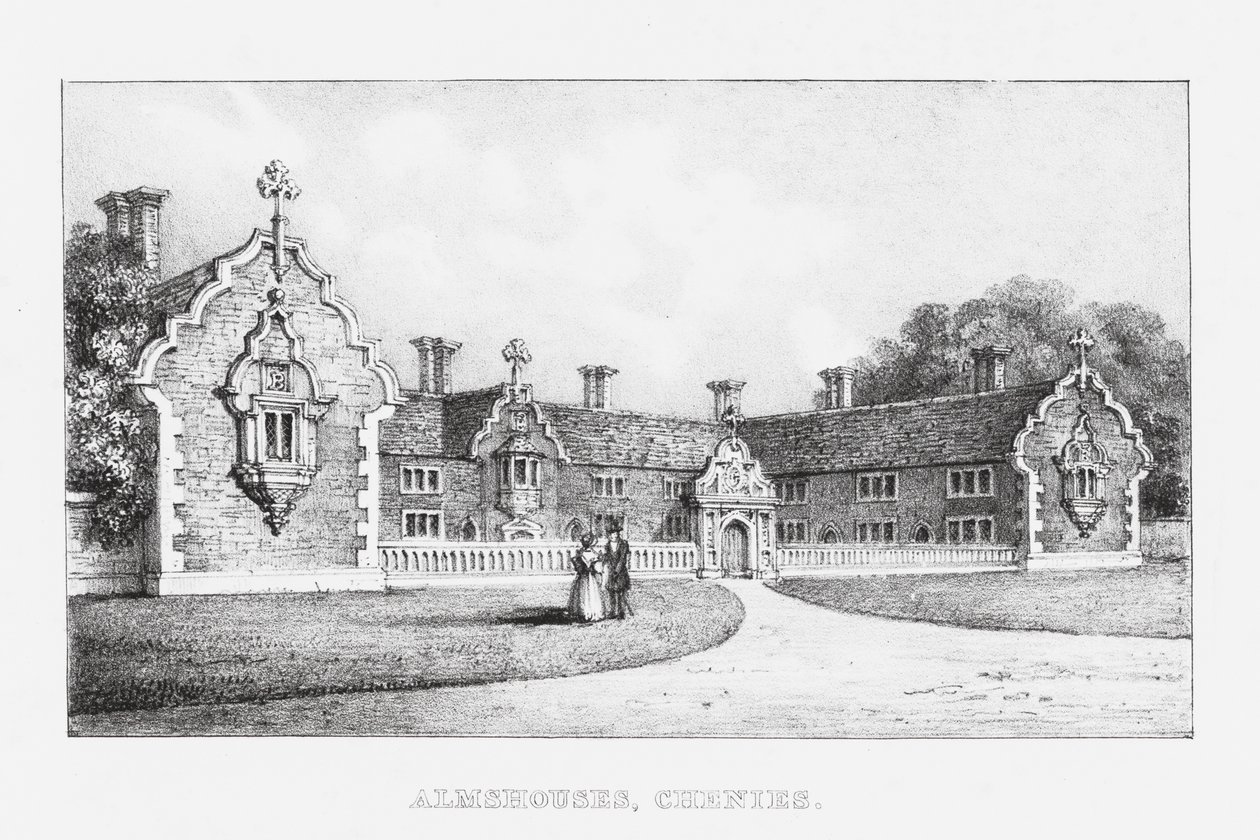 Armenhäuser, Chenies (Gravur) von English School