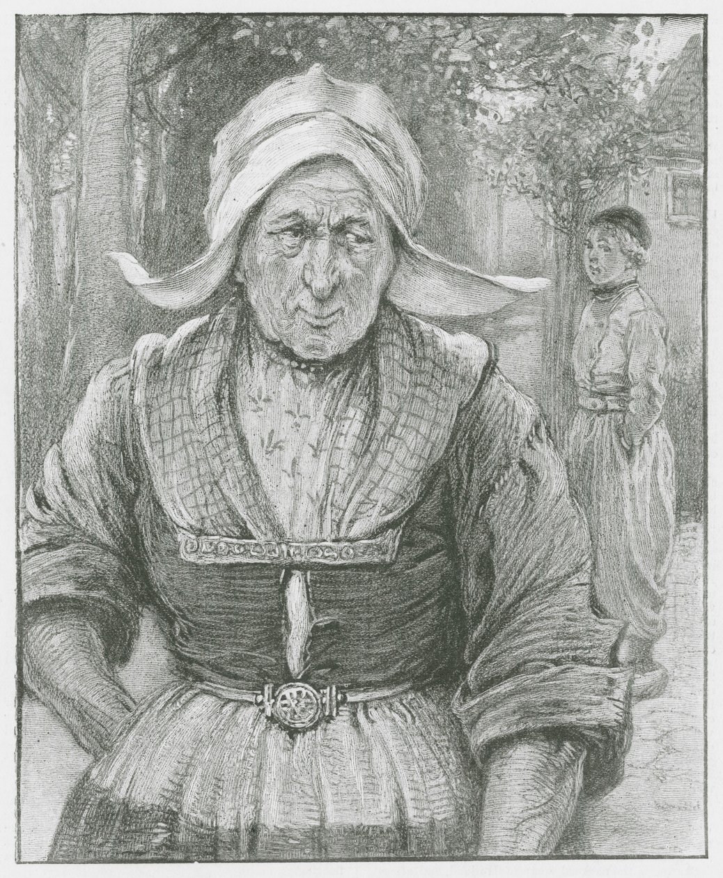 Eine alte niederländische Frau von English School