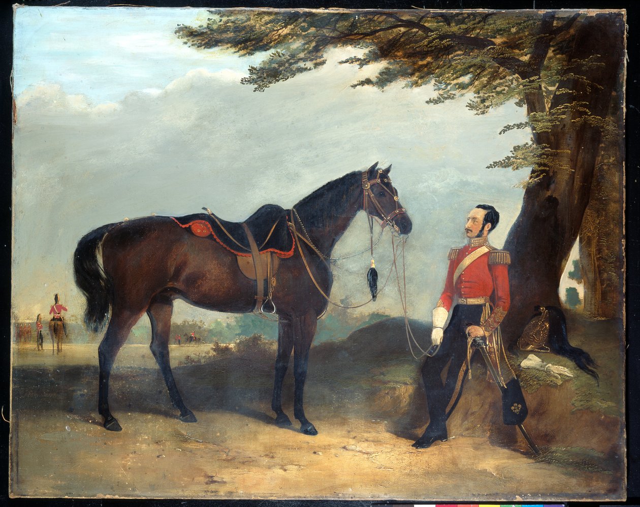 Ein unbekannter Offizier des 3. Regiments der Dragonerwache, ca. 1850 von English School