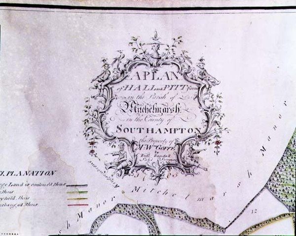 Archiv 5629 Beschreibendes Kartuschenfeld von einer Karte mit der Aufschrift 