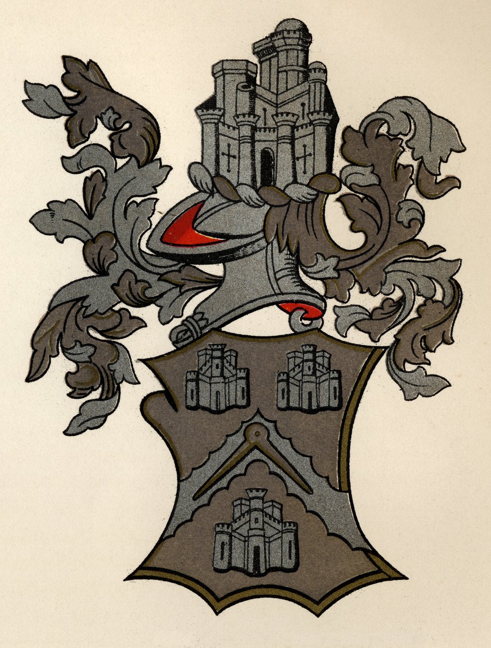 Wappen der Masons Company of London, 12. Edward IV, 1472-73, aus The History of Freemasonry, Band II, veröffentlicht von Thomas C. Jack, London, 1883 von English School
