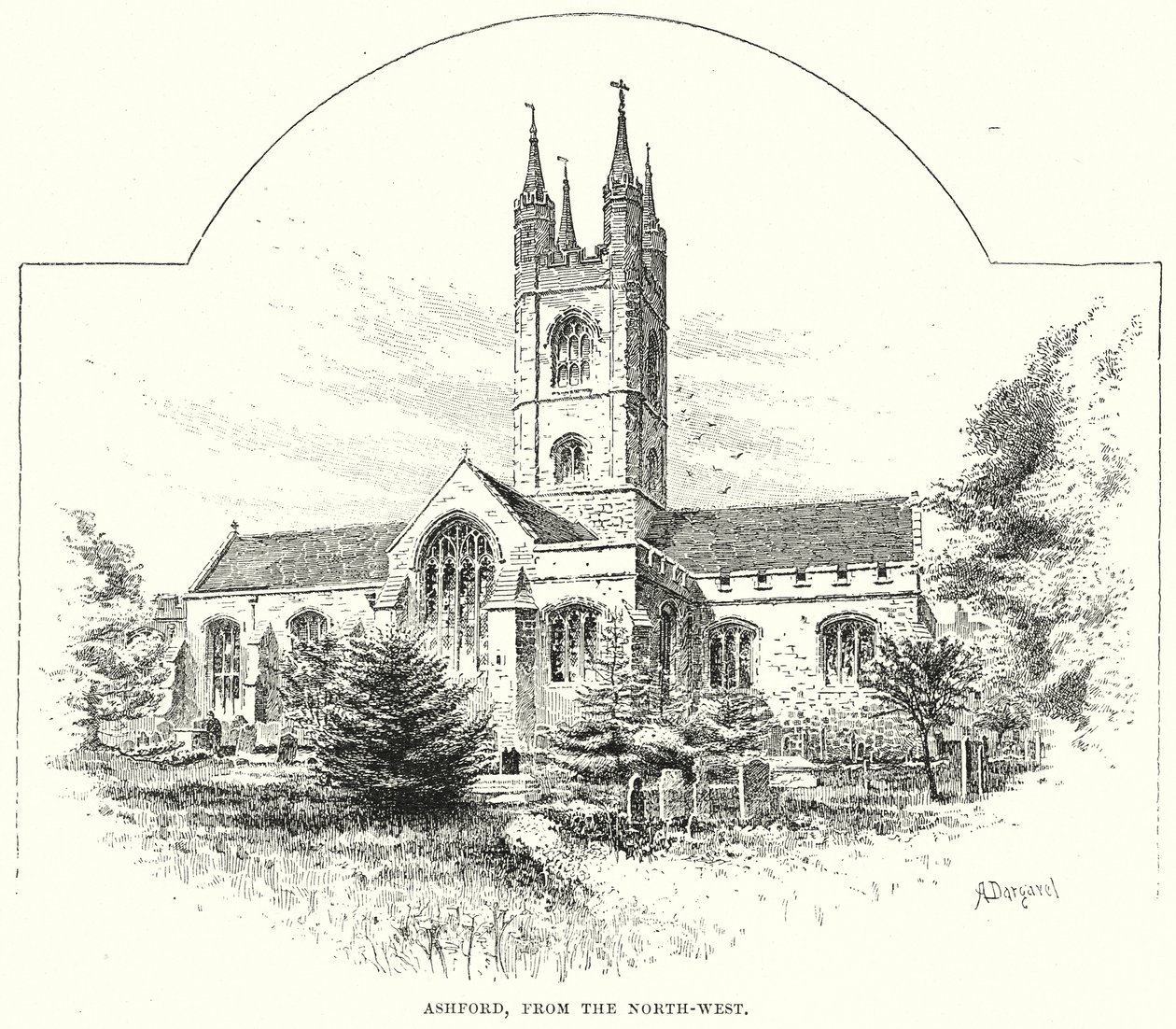 Ashford, von Nordwesten von English School