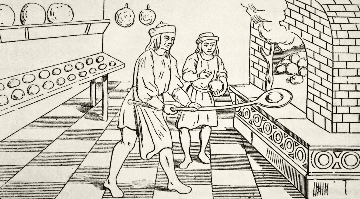 Brotbacken im 15. Jahrhundert, aus 