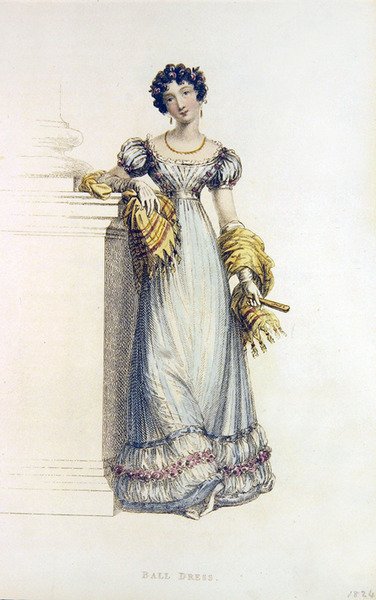 Ballkleid, Modeplatte aus Ackermann