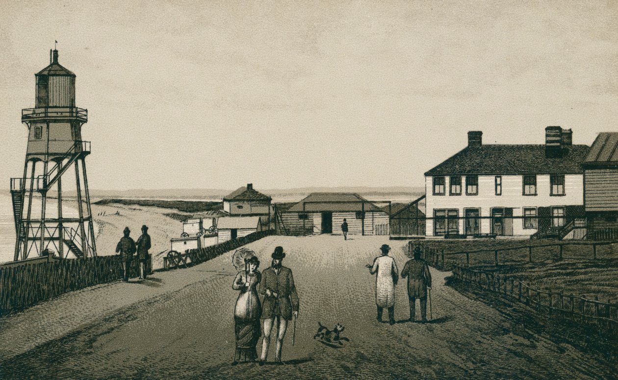 Badehaus und Sand, Dovercourt von English School