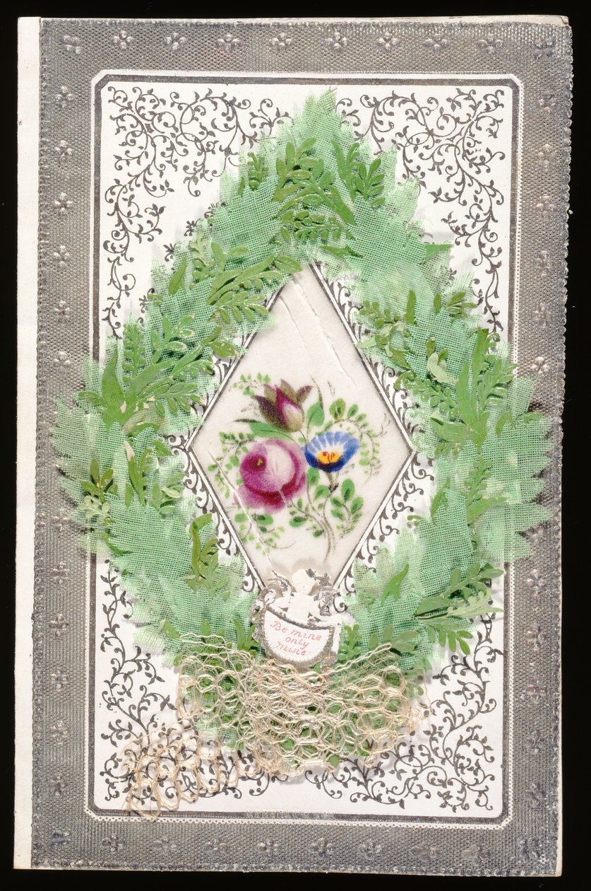 Sei mein, nur mein, Valentinskarte, ca. 1830 von English School