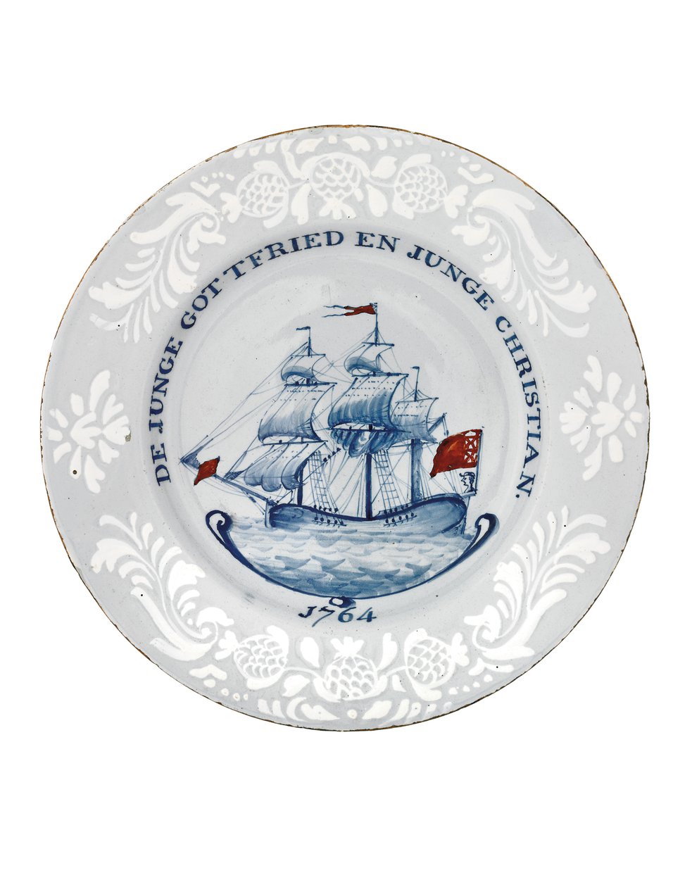 Bristol Delft Teller, wahrscheinlich Richard Frank of Redcliffe von English School