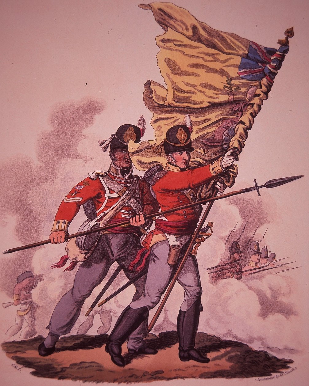 Britische Soldaten von English School