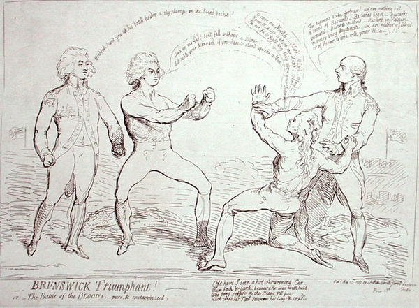 Brunswick triumphierend! veröffentlicht von J. Aitken im Jahr 1789 von English School