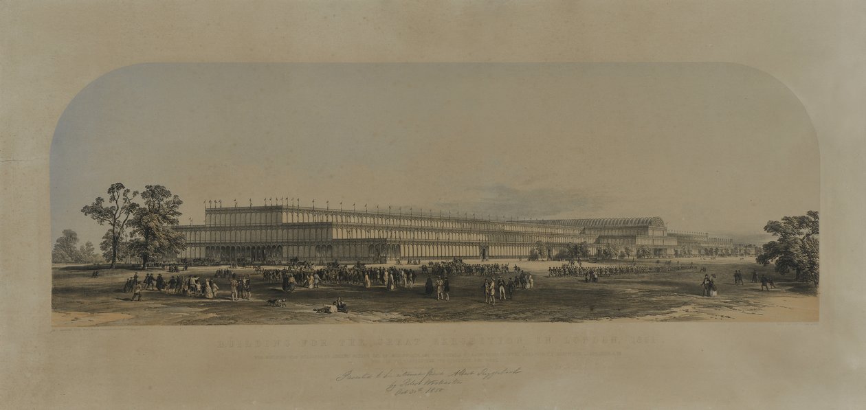 Gebäude für die Große Ausstellung in London, 1851 von English School