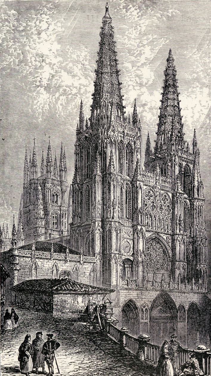 Kathedrale von Burgos, Burgos, Spanien, aus 