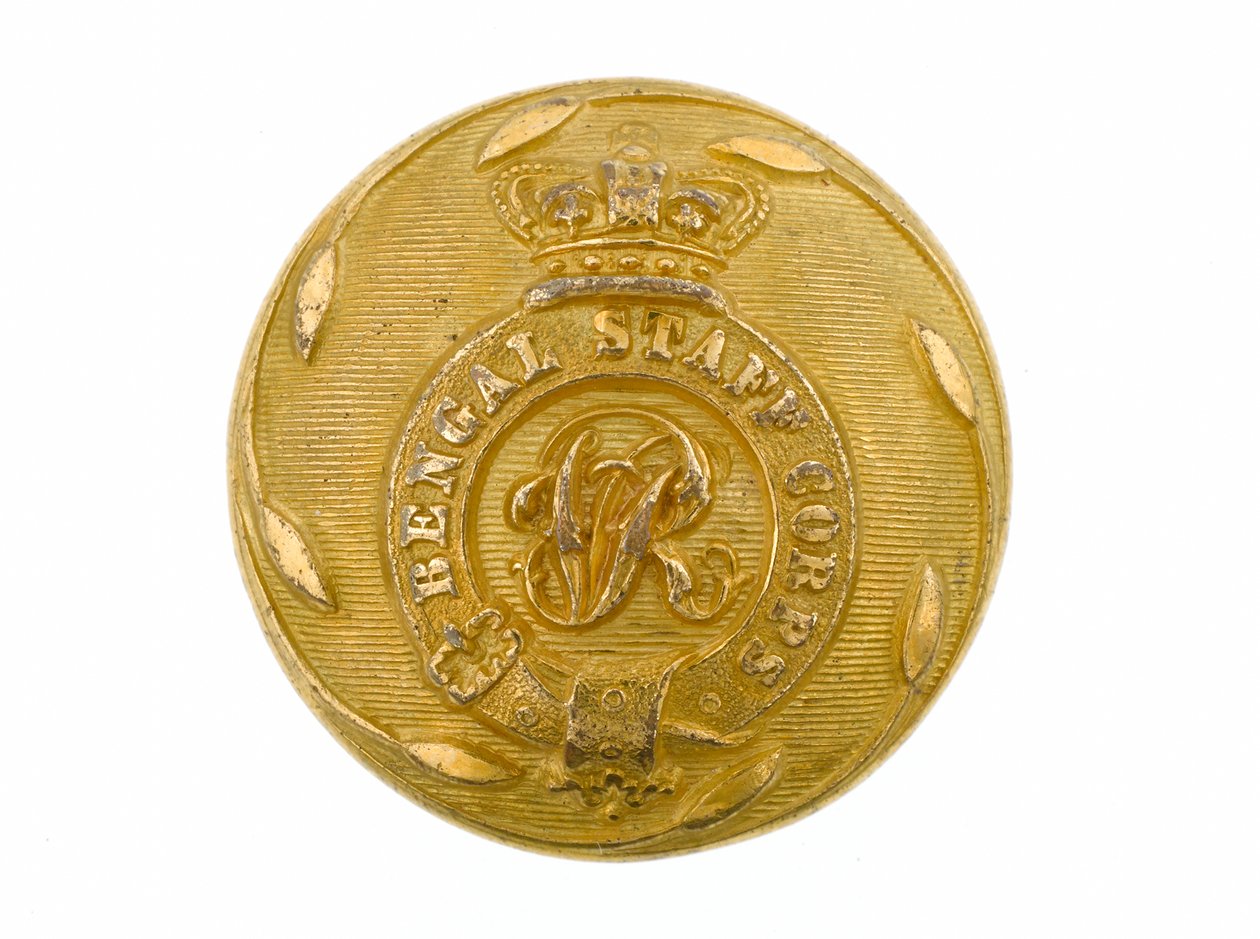 Knopf, Bengal Staff Corps, 1861-1876 von English School