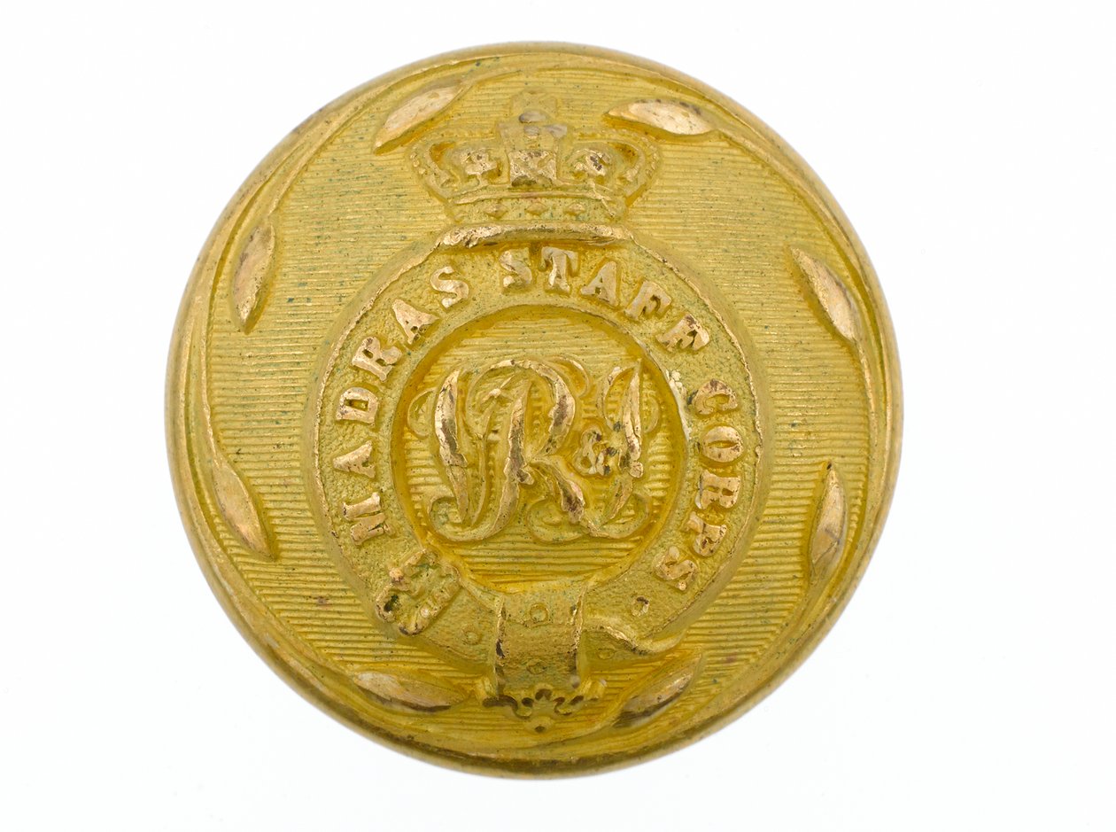 Knopf, Madras Staff Corps, 1861-1876 von English School