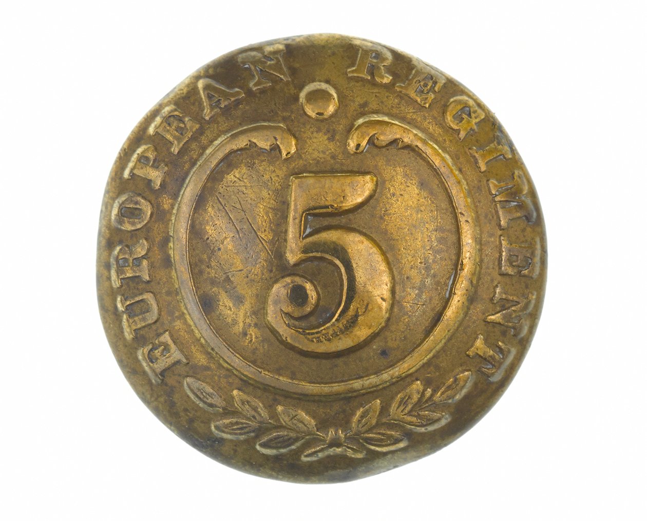 Knopf, andere Ränge, 5. Bengal European Regiment, 1858-1860 von English School