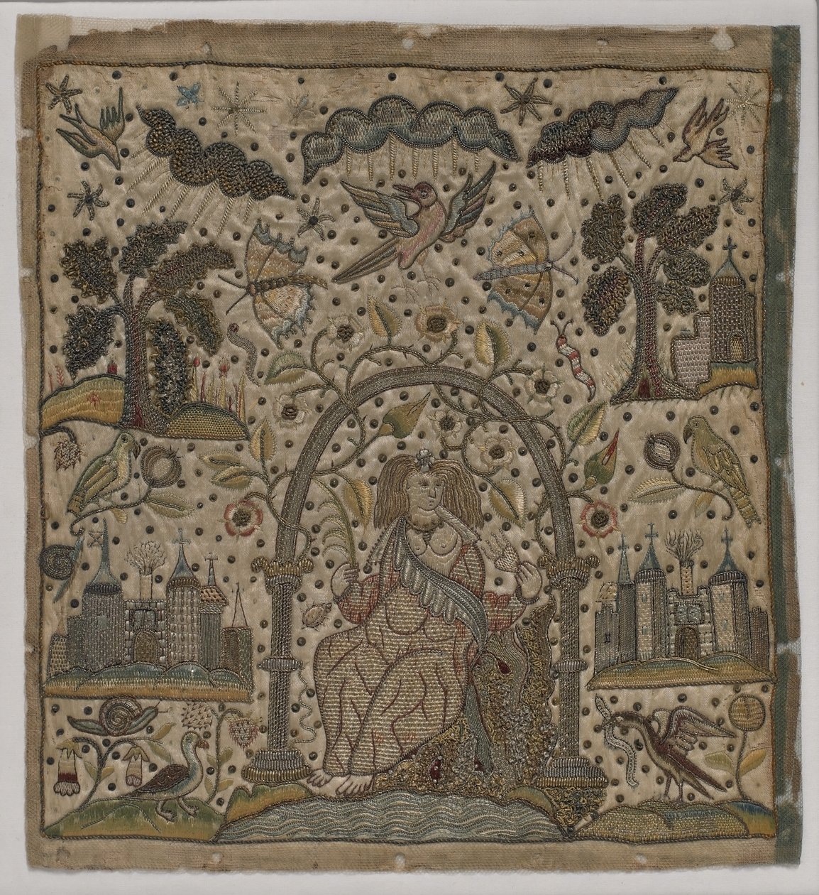 Wohltätigkeit unter einem Bogen, ca. 1640 von English School