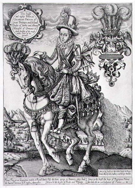 Karl I. als Prinz von Wales zu Pferd, aus 