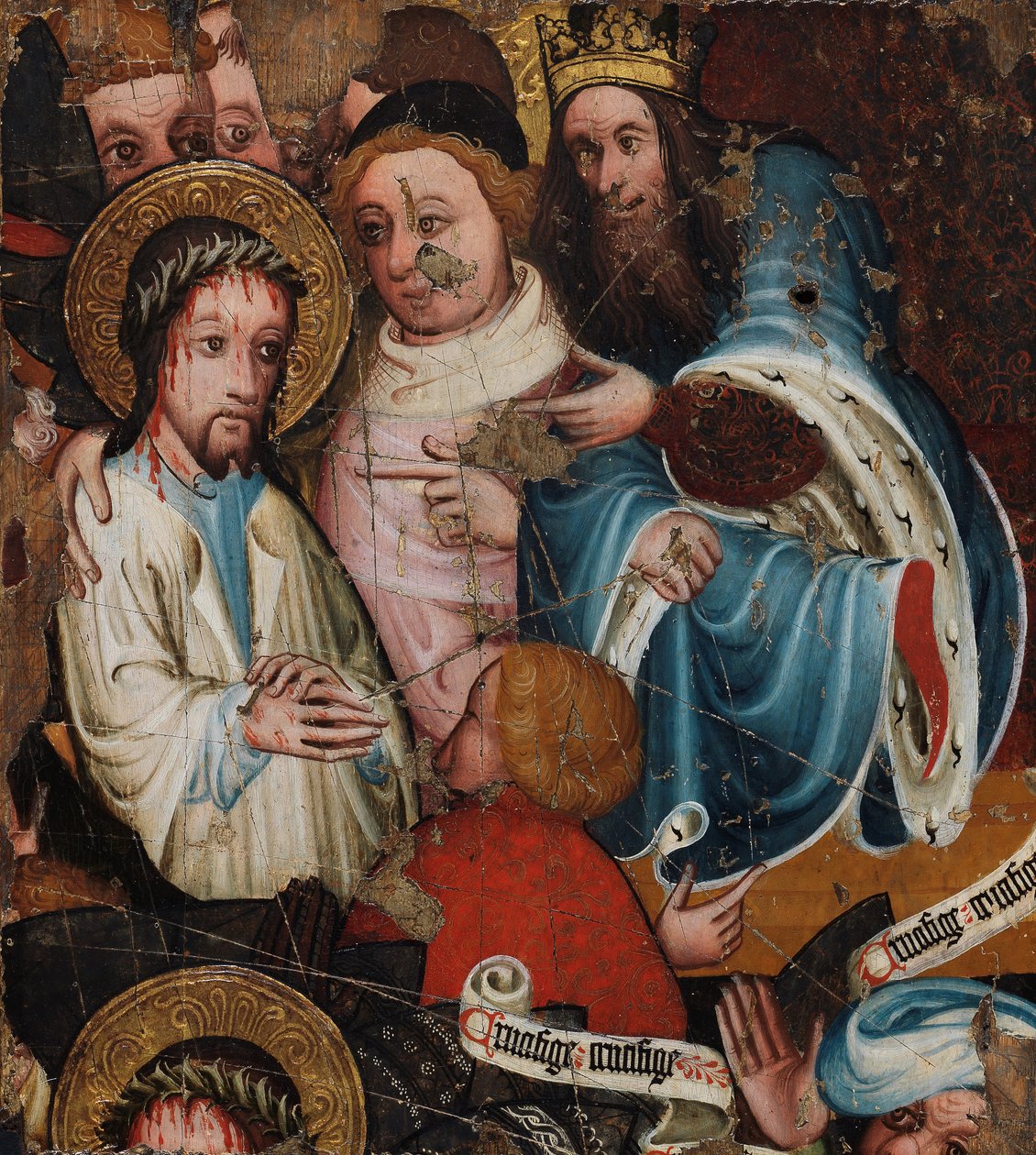 Christus vor Pilatus, ca. 1400-25 von English School