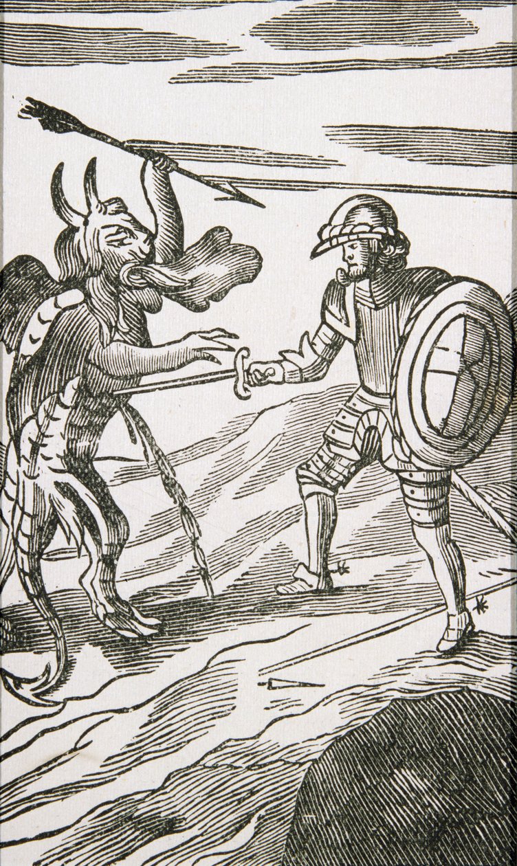 Christian und Apollyon, aus der 13. Ausgabe von 