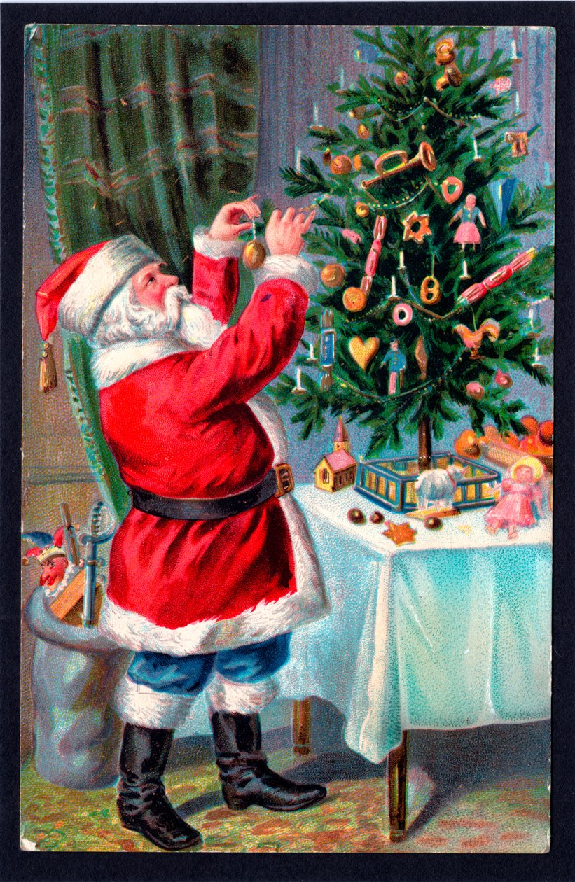 Weihnachtspostkarte, ca. 1907 von English School