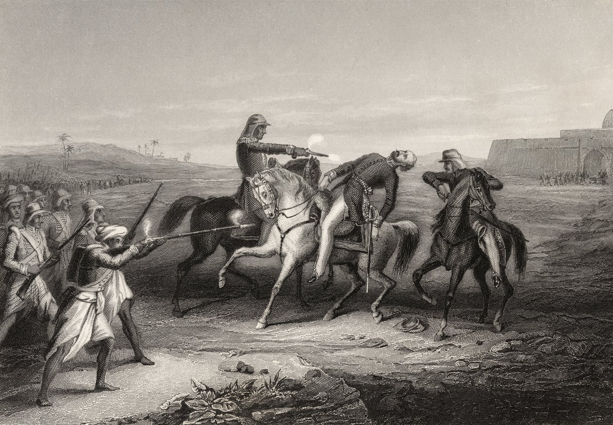 Oberst John Platt, getötet von den Meuterern in Mhow, 1. Juli 1857, aus 