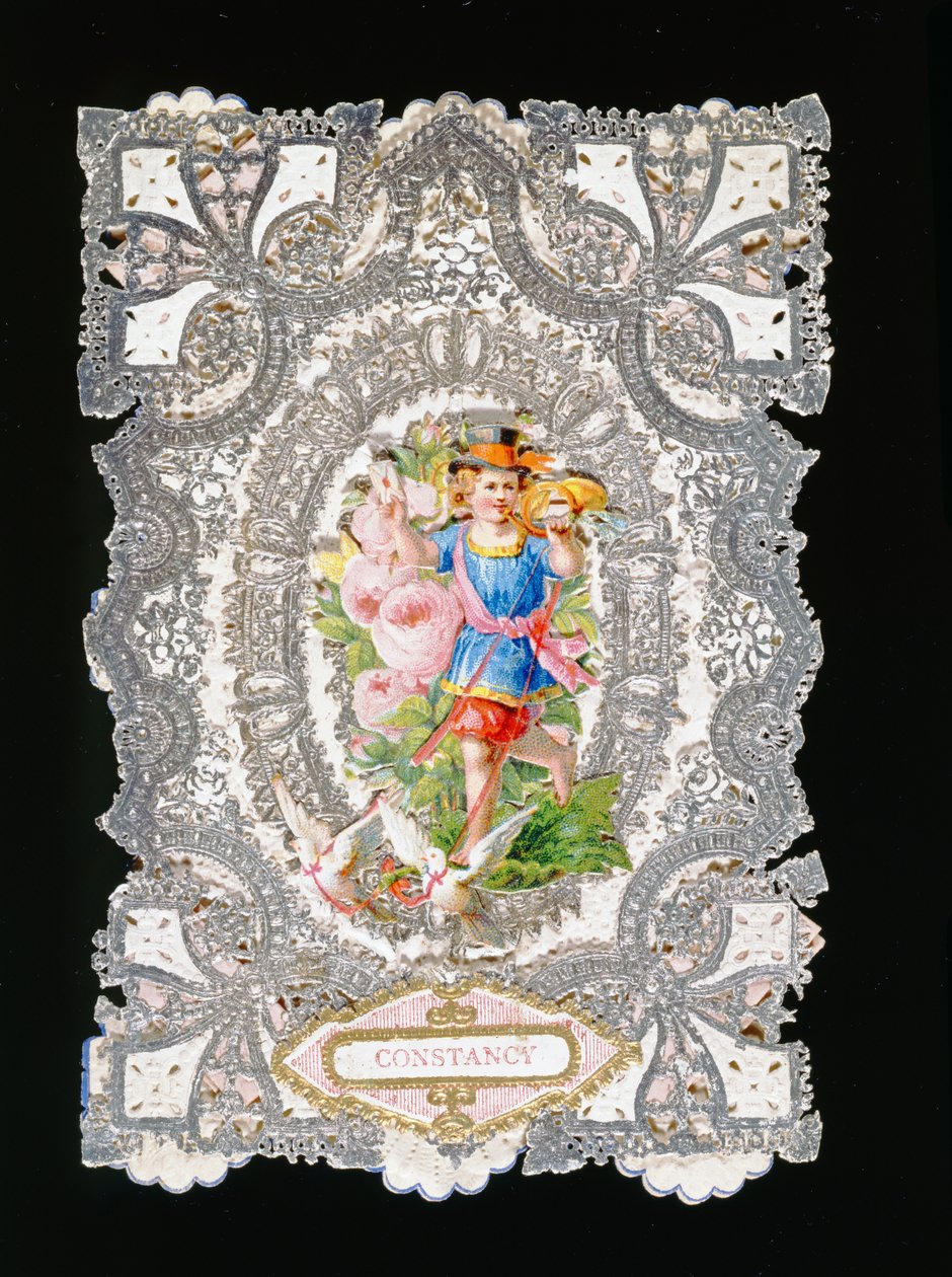 Beständigkeit, Valentinskarte, ca. 1860 von English School