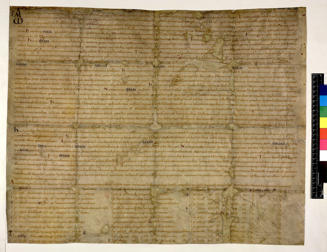 Restitution der Freiheit an Abingdon, 993 von English School