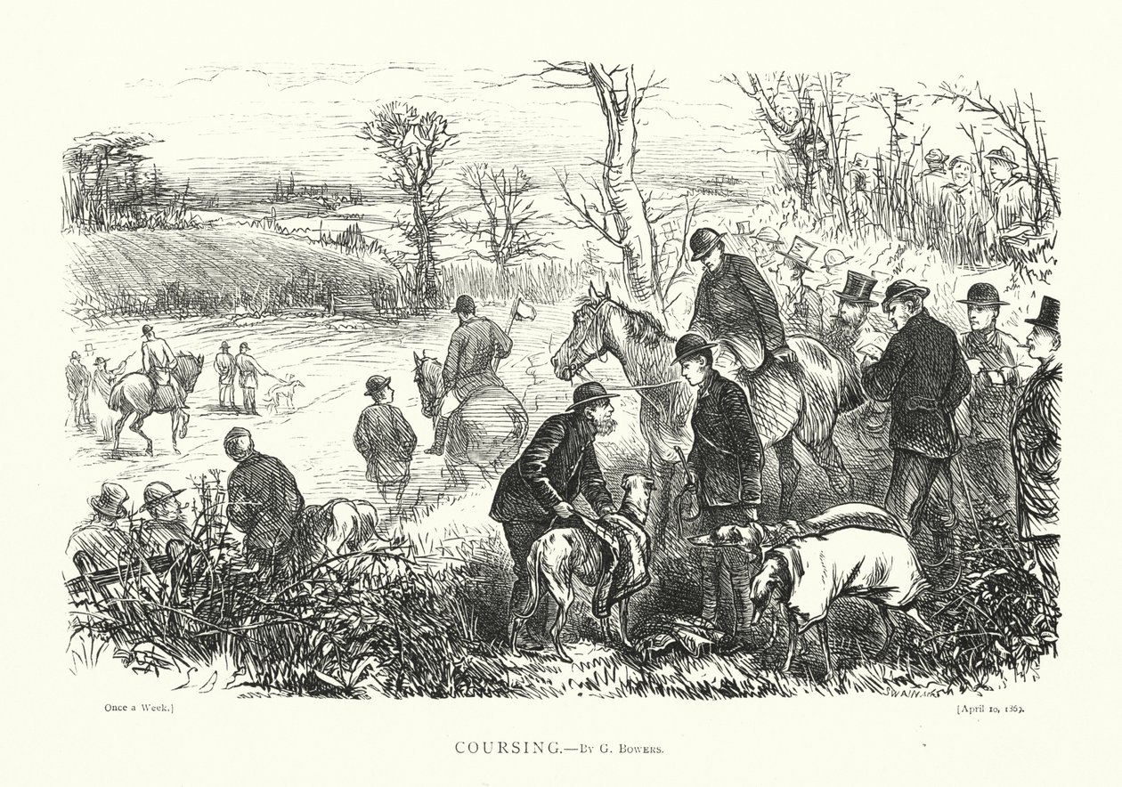 Hetzjagd (Gravur) von English School