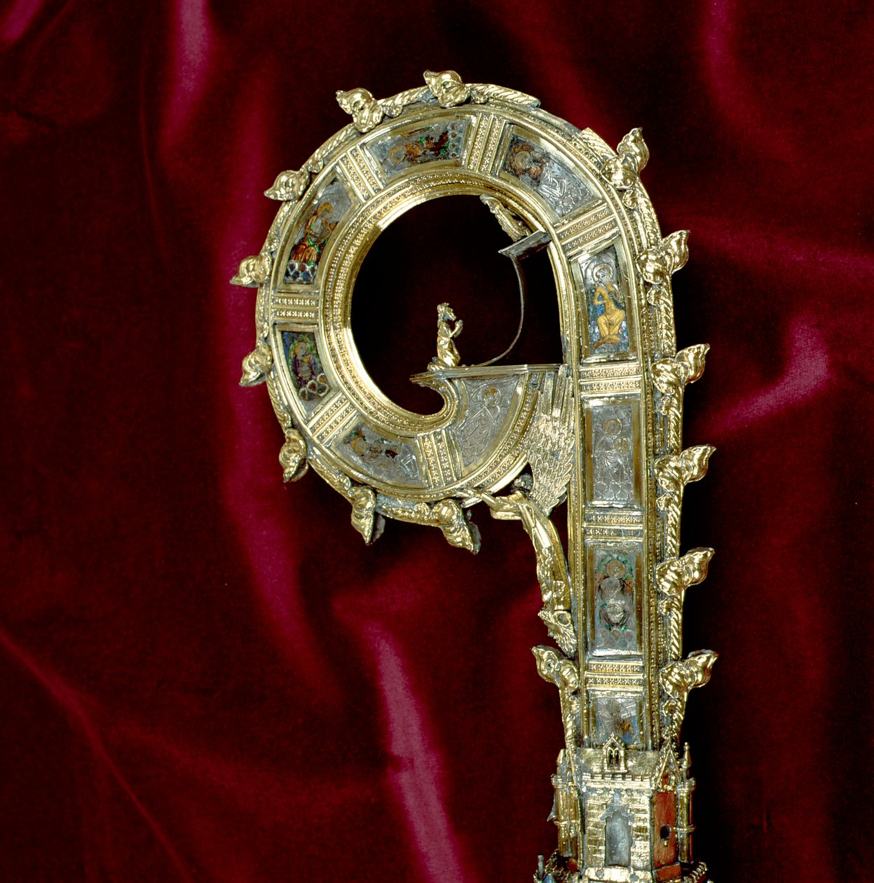 Krummstab von William of Wykeham (ca. 1320-1404): Paul-Seite (Silber vergoldet) (Detail) von English School