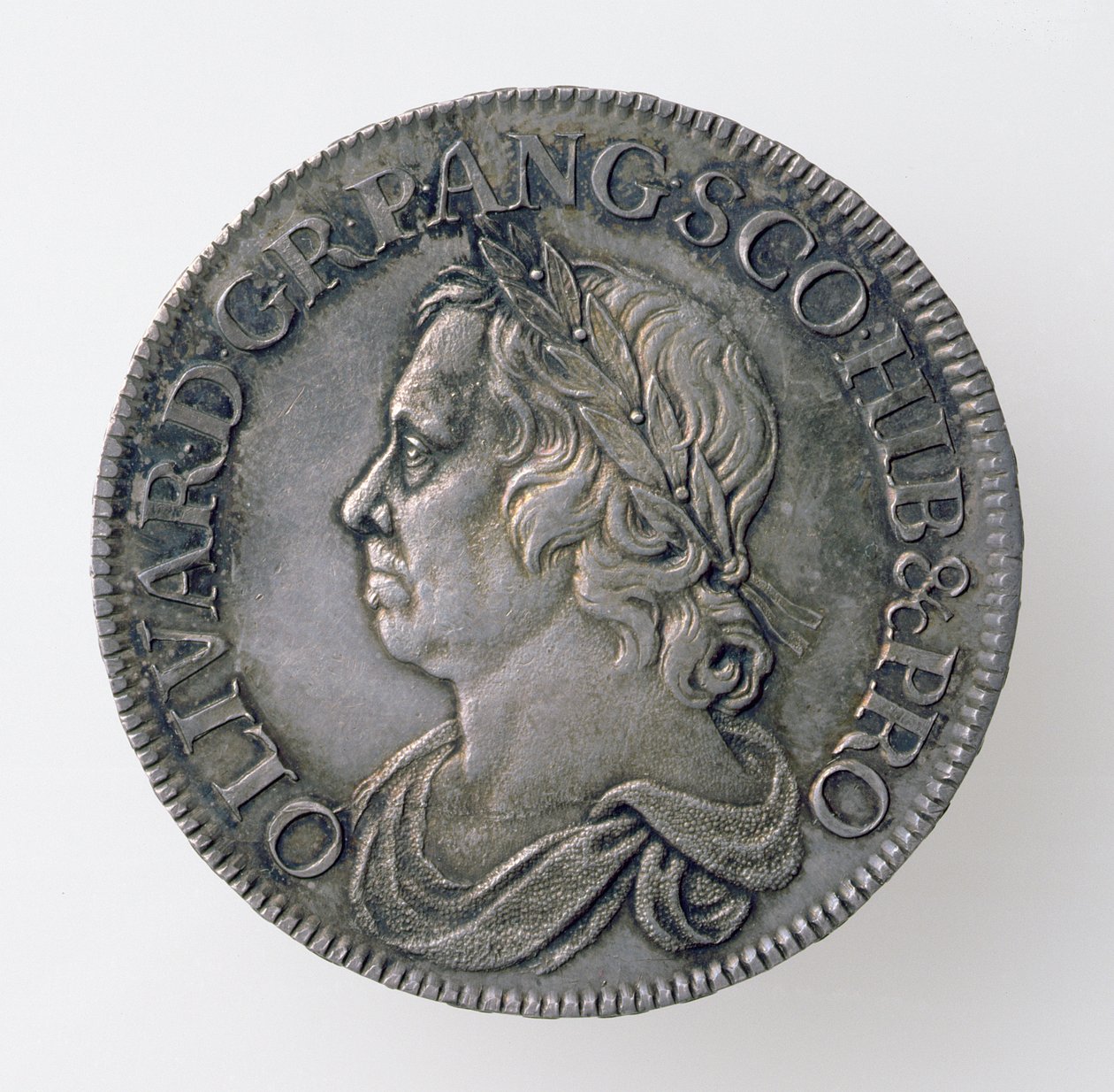 Krone von Oliver Cromwell (1599-1658), London Münze, 1658 (Vorderseite) von English School